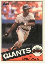 1985 Topps Baseball Cards      245     Chili Davis